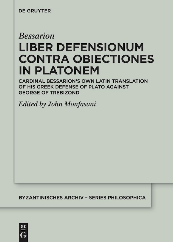 Couverture_Liber Defensionum contra Obiectiones in Platonem