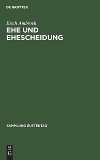 Front cover_Ehe und Ehescheidung