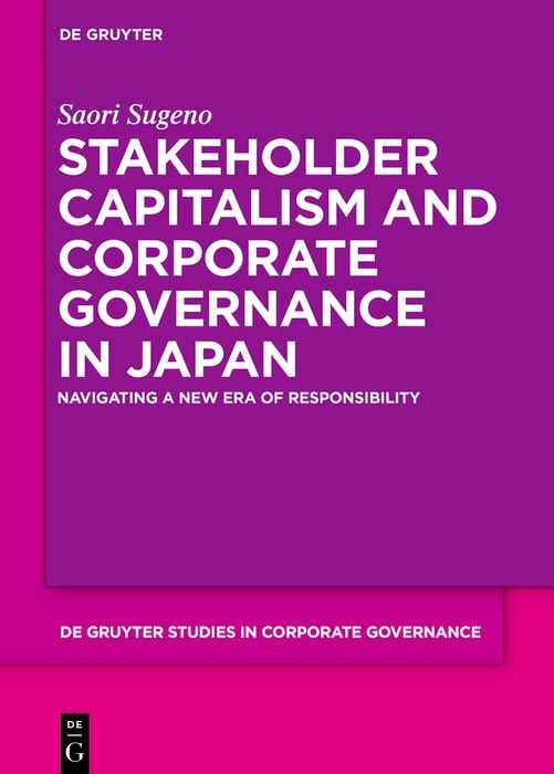 Front cover_Stakeholder Capitalism and Corporate Governance in Japan