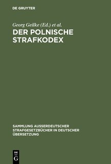 Front cover_Der polnische Strafkodex