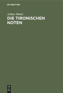 Front cover_Die Tironischen Noten