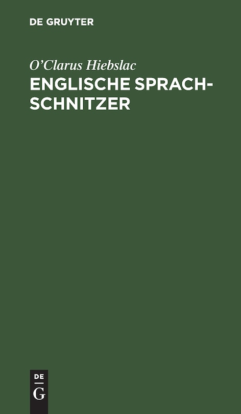 Front cover_Englische Sprach-Schnitzer