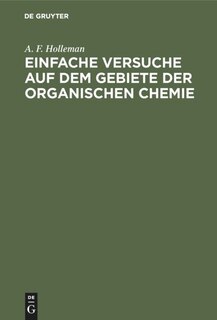 Front cover_Einfache Versuche auf dem Gebiete der organischen Chemie