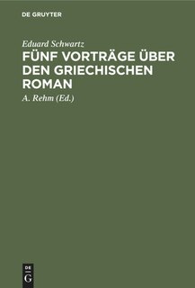 Couverture_Fünf Vorträge über den griechischen Roman