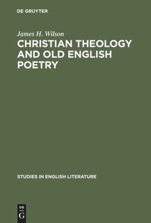 Front cover_Christian theology and old English poetry