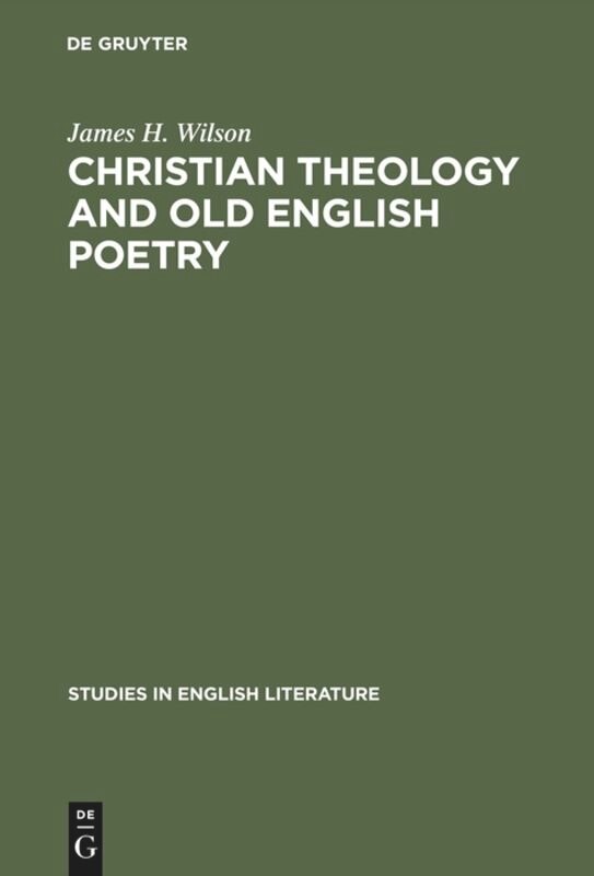 Front cover_Christian theology and old English poetry