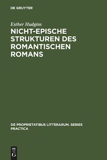 Front cover_Nicht-epische Strukturen des romantischen Romans