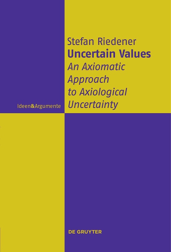 Front cover_Uncertain Values