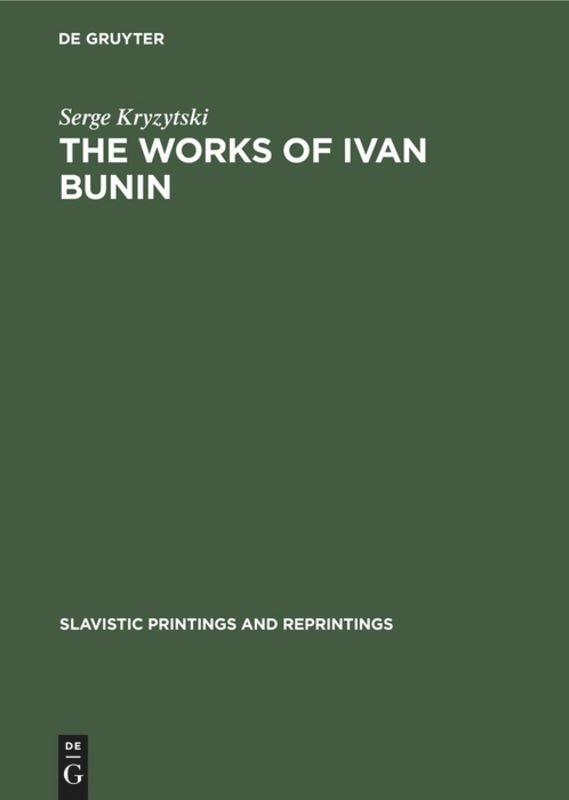 Front cover_The works of Ivan Bunin