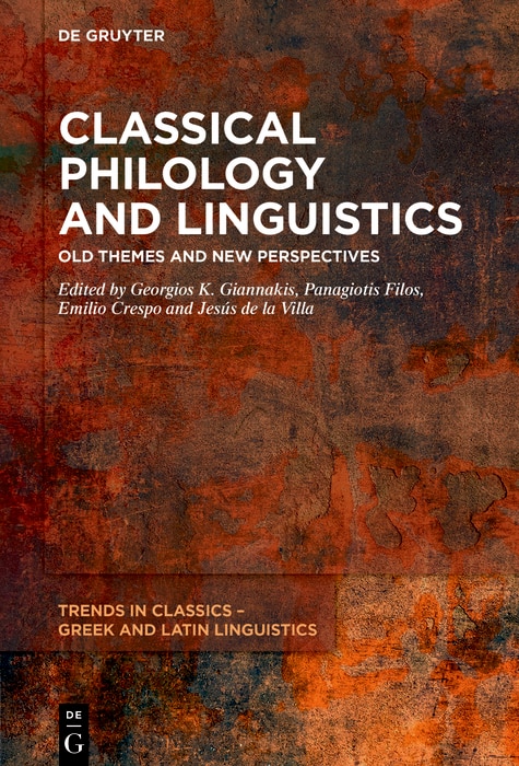 Front cover_Classical Philology and Linguistics