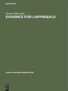 Front cover_Evidence for laryngeals