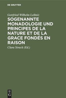 Couverture_Sogenannte Monadologie und principes de la nature et de la grace fondés en raison