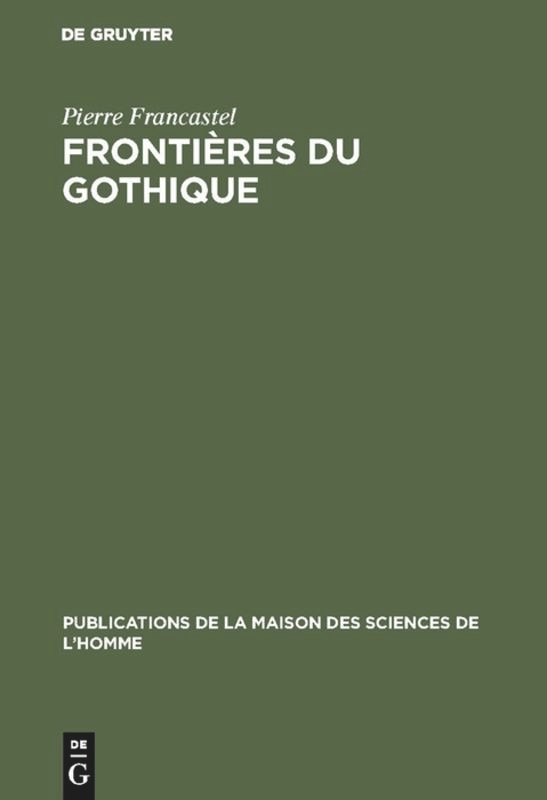 Front cover_Fronti&egrave;res du gothique