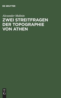 Front cover_Zwei Streitfragen der Topographie von Athen