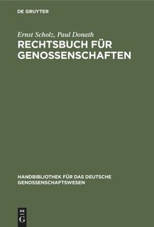 Front cover_Rechtsbuch für Genossenschaften