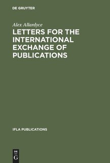 Front cover_Letters for the International Exchange of Publications