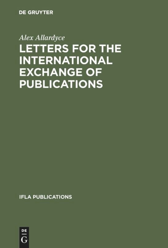 Front cover_Letters for the International Exchange of Publications