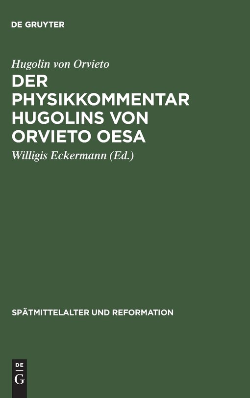 Couverture_Der Physikkommentar Hugolins von Orvieto OESA