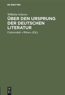 Front cover_Über den Ursprung der deutschen Literatur