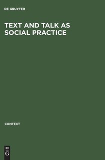 Couverture_Text and talk as social practice