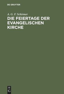 Couverture_Die Feiertage der evangelischen Kirche