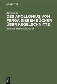 Couverture_Des Apollonius von Perga sieben Bücher über Kegelschnitte