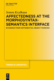 Front cover_Affectedness at the Morphosyntax-Semantics Interface