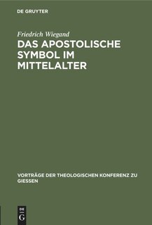 Front cover_Das apostolische Symbol im Mittelalter