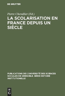 Front cover_La Scolarisation en France depuis un siècle