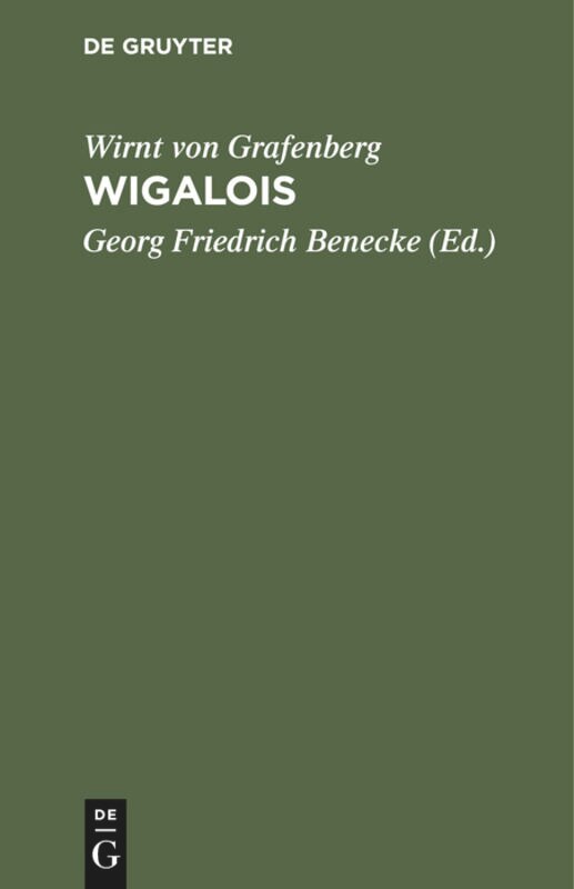 Front cover_Wigalois Der Ritter mit dem Rade