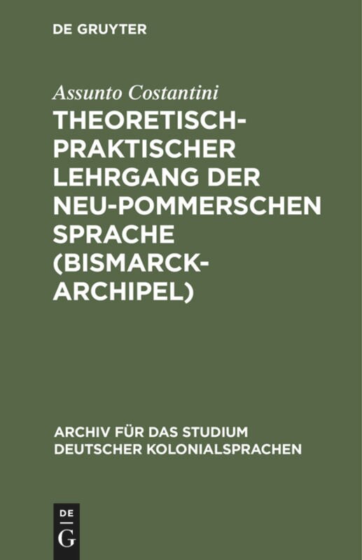Couverture_Theoretisch-praktischer Lehrgang der Neu-Pommerschen Sprache (Bismarck-Archipel)