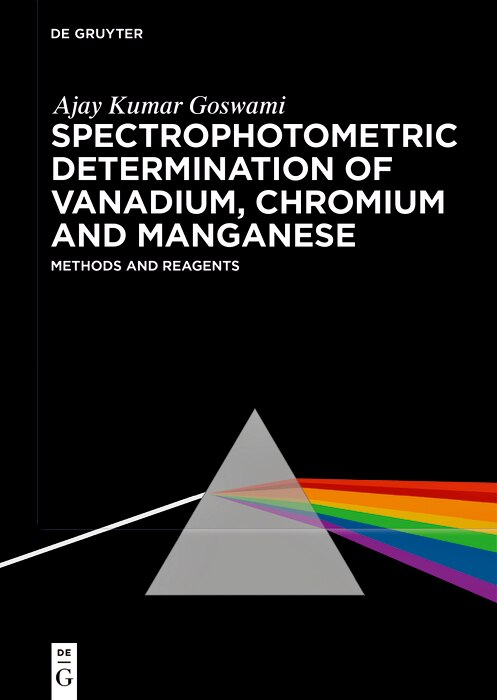 Couverture_Spectrophotometric Determination of Vanadium, Chromium and Manganese