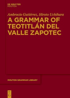 Front cover_A Grammar of Teotitl&aacute;n del Valle Zapotec