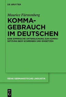 Front cover_Kommagebrauch im Deutschen