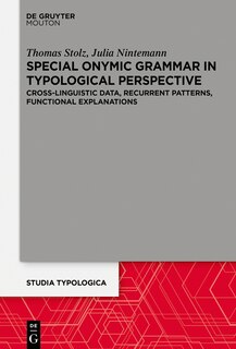 Front cover_Special Onymic Grammar in Typological Perspective