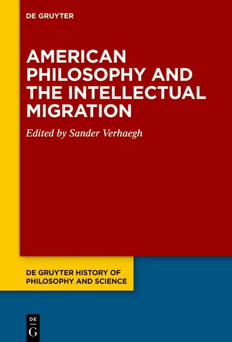 Front cover_American Philosophy and the Intellectual Migration