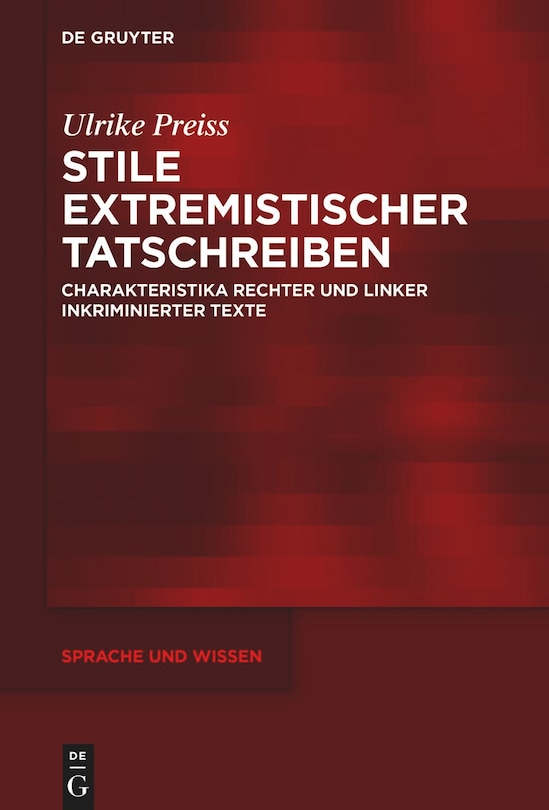 Front cover_Stile extremistischer Tatschreiben
