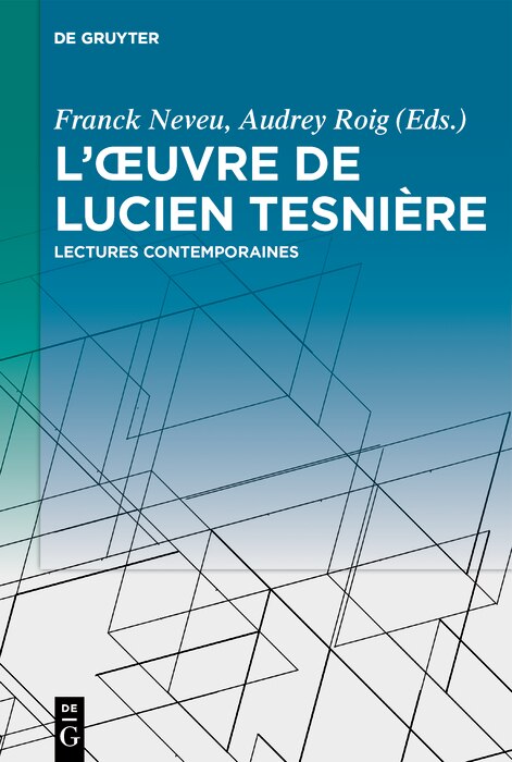 Front cover_L’œuvre de Lucien Tesnière