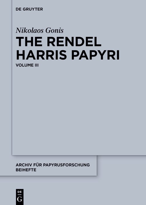 Front cover_The Rendel Harris Papyri