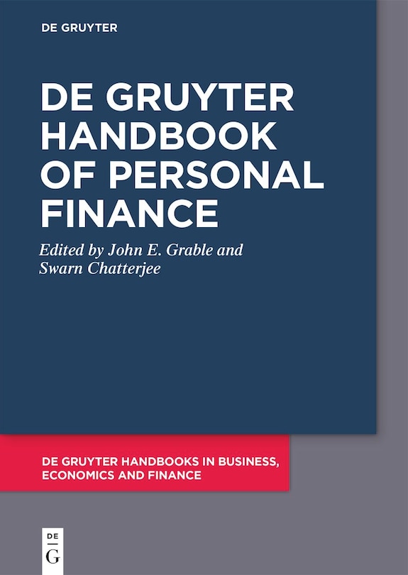 Couverture_De Gruyter Handbook of Personal Finance