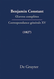 Front cover_Correspondance générale 1827