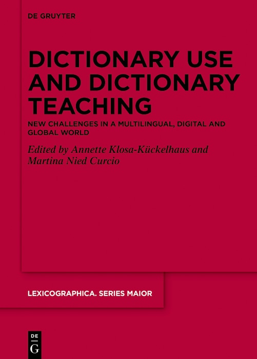 Couverture_Dictionary Use and Dictionary Teaching