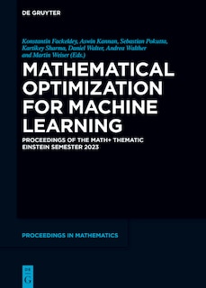 Front cover_Mathematical Optimization for Machine Learning
