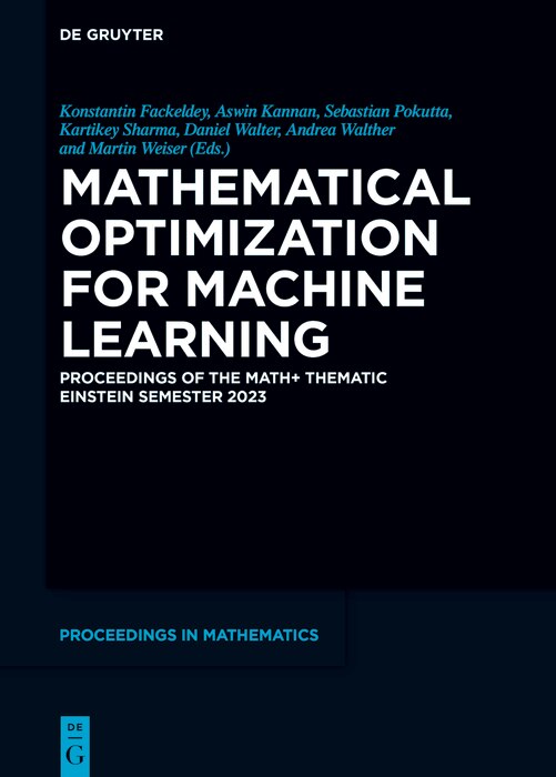 Front cover_Mathematical Optimization for Machine Learning