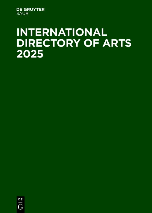 Couverture_International Directory of Arts 2025
