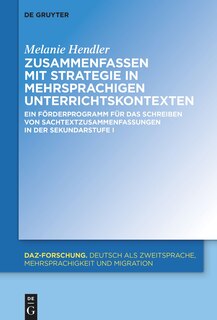 Couverture_Zusammenfassen mit Strategie in mehrsprachigen Unterrichtskontexten