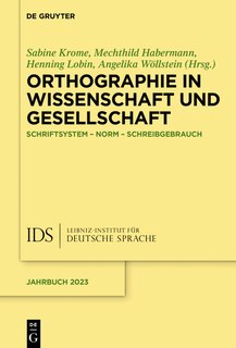 Front cover_Orthographie in Wissenschaft und Gesellschaft