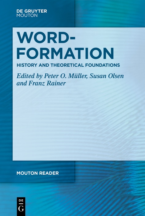 Front cover_Word-Formation - History, Theories, Units and Processes