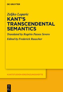 Front cover_Kant’s Transcendental Semantics