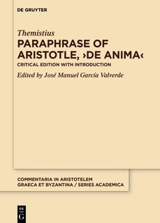 Front cover_Paraphrase of Aristotle, ›De anima‹
